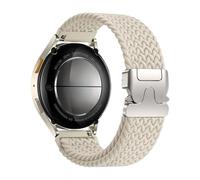 Nekiyo Tech Braided Nylon Watch Band Stretchy Sport Strap With Secure Parachute Buckle - Compatible With Samsung Galaxy Watch 7/FE/6/5/4/3&Watch 5 Pro&6/4 Classic&Gear S3/S2, Starlight