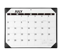 Nekmit 2025 Desk Calendar, Large Print Desk Calendar with Desktop Mat, 21" x 16 1/2", Runs From Now to June 2026, for Home and Office, Black