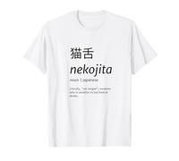 Nekojita Funny Japanese Hot Food Cat Tongue Gift T-Shirt