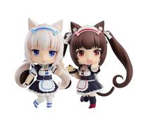 Nekopara Figures Chocola/Vanilla Game Cartoon Figure Statues Movable Interchangeable Face Game Anime Action Figurine 10CM