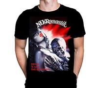 NEKROMANTIK Mens Tshirt Halloween Gothic Horror Movie Print, Black Graphic T-Shirt, Film Poster Tee