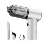 Neksong Dustaclean Handheld Vacuum Original, Cordless Vacuum, High Suction Car Vacuum Cleaner for Carpet, Upholstery, Crumbs, Dust & Ash (white)