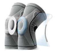 Neksong Flexa Knee Sleeves Elite-Knee Compression Sleeves for Men & Women, Knee Brace for Working Out, Running, Weightlifting, for Arthritis Joint Pain Relief A ray 2,XXL)