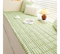 Neksong Slumber Paws - PawLounge Quilted Thick Cozy Sofa Cover Washable Furniture Protector for Living Room (Green,60 * 120CM)