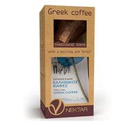 Nektar Greek Coffee Traditional Blend 200g with a Boiling Pot '' BRIKI''.