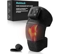 Nekteck Knee Massager with Heat, Cordless Heated Knee Brace with Vibration for Pain Relief, Rechargeable Knee Heating Pad with 5 Heat Levels and 3 Massage Mode