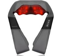 Nekteck Shiatsu Neck Back Massager with Heat for Pain Relief, Electric Deep Tissue 3D Kneading Shiatsu Massager for Neck, Back, Shoulder, Suitable for Women and Men