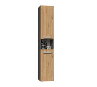 Nel Iii Bathroom Cabinet Antracite Artisan Oak