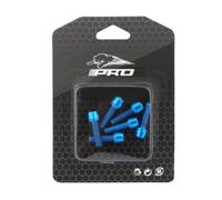 NELboNs Bike Stem Bolts 6PCS M5x18mm Stem Bolts Screws Stainless Steel Bike Stem Parts with Washer for BMX MTB Road Bikes,Blue