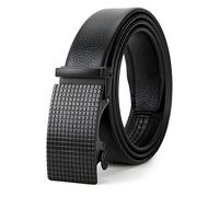 Nelbons Men's Belt,Ratchet Belt for Men with Slide Buckle,Trim to Fit width 3.5cm (10, Up to 44" waist adjustable)