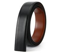 Nelbons Men's Leather Belt Strap Without Buckle, Strap Only 2.8/3.0/3.2/3.5/3.8cm(5size) wide,replacement belt