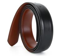 Nelbons Men's Leather Belt Strap Without Buckle, Strap Only 2.8/3.0/3.2/3.5/(4size) wide,replacement belt