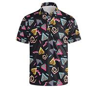 NELife Men's Polo Shirt Funny Golf Shirts Dry Fit Print Performance Short Sleeve Collared Golf Polo Shirts for Men, S-4XL, Black-3, Medium