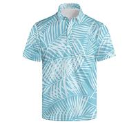 NELife Men's Polo Shirt Funny Golf Shirts Dry Fit Print Performance Short Sleeve Collared Golf Polo Shirts for Men, S-4XL, Blue-2, XXXXL