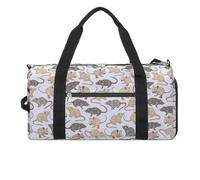 NELife Victorian Gothic Black Skull Sport Gym Duffle Travel Bag with Shoe Compartment,Wet Pocket for Men And Women, Rat Opossum, One Size