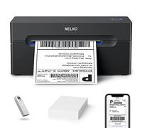 Nelko Bluetooth Thermal Label Printer, Wireless 4x6 Shipping Label Printer for Small Business, Support Android, iPhone and Windows, Widely Used for Amazon, Ebay, Shopify, Etsy, USPS 1 pack