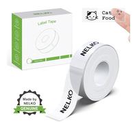 Nelko Genuine P21 Label Maker Tape, 14x50mm (0.55"x1.97"), Standard Laminated Replacement, Multipurpose Print Paper, 180 Tapes/Roll, 1 Roll, Transparent