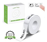 Nelko Genuine P21 Label Maker Tape, Adapted Label Print Paper, 14x75mm (0.55"x2.95"), Standard Laminated Labeling Replacement, Multipurpose of P21 Label Maker, 180 Tapes/Roll, 1 Roll, Clear