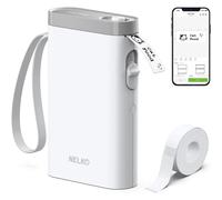 Nelko Label Maker Machine with Tape, P21 Portable Bluetooth Label Printer, Wireless Handheld Sticker Maker Mini Label M