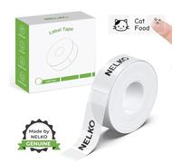 Nelko P21 Adhesive Label Maker Tape 0.55x1.57 Inch, Transparent, 1 Roll
