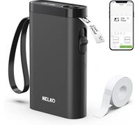 Nelko P21 Bluetooth Label Maker Portable Thermal Sticker Printer Black Mini