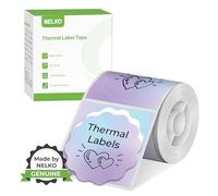 Nelko PM220 Thermal Labels, 2 inch Round, Waterproof, Multi-Purpose, 150 Self-Adhesive Thermal Paper (Blue Purple Gradient)