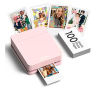 Nelko PP01 2x3 Portable Photo Printer with 100 Sheets, Pink