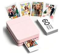 Nelko PP01 2x3 Portable Photo Printer with 60 Sheets, Pink