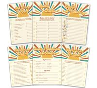Nella Design Baby Shower Games - 6 Games, 25 pc - Baby ABC, Predictions, Word Scramble, Emoji Pictionary, Mommy or Daddy, Price is Right