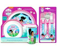 Nella The Princess Knight 6-Piece Dinner and Cutlery Set | Tumbler, Bowl, Plate, Knife, Fork and Spoon