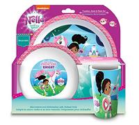 Nella the Princess Knight Tumbler, Bowl and Plate Set, 3 Piece