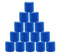 NELLHOMY 15 Rolls Self Adhesive Bandage Warp 5cmX4.5M Self Adherent Cohesive Bandages, Non-Woven Elastic Breathable football sock tape Cohesive Bandage for Finger, Sports and Stretch Athletic