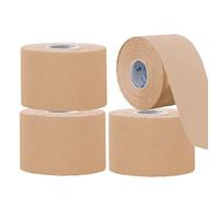 NELLHOMY 4 Rolls 5cmx 5m Kinesiology Tape, Athletic Tape, Waterproof Physio K Tape for Joints Support Muscle Pain Relief, Sports Tape for Knee, Wrist and Ankle,Running Tennis Swimming Football