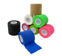 NELLHOMY 8 Rolls Pet Vet Wrap Self Adhesive Bandage 5CM x 4.5M, Dog Bandage for Paw Pets First Aid, Non-Woven Elastic Breathable Self Adhesive Bandage for Finger, Sports and Stretch Athletic