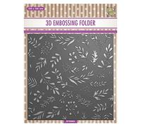 Nellie's Choice 3D Embossing Folder - Branches & Berries 5.9 x 5.9" - Card Making Supplies for Journaling, Scrapbooking and Paper Crafts