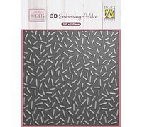 Nellie's Choice 3D Embossing Folder Confetti-5.9 x 5.9 (15 x 15 cm) Background-Card Making, Scrapbook Accessories, DIY, Journaling, and Craft Supplies, Grey