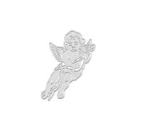 Nellie's Choice Christmas Cutting, Angel Shape Die, 4.9 x 5.7 cm, Card Making Supplies, Metal Dies for Scrapbooking, DIY and Paper Crafts, Silver, 49x57mm