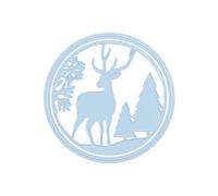 Nellie's Choice Christmas Cutting Reindeer-10,8 x 10,8 cm Shape Die-Card Making Supplies-Metal Dies for Scrapbooking, DIY and Paper Crafts, Blue, 108x108mm