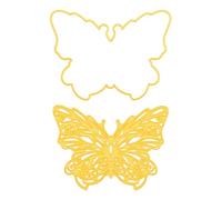 Nellie's Choice Cutting, Butterfly Shape Die, 10.1 x 7.5 cm, Card Making Supplies, Metal Dies for Scrapbooking, DIY and Paper Crafts, Yellow, 101x75mm