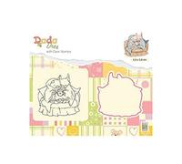 Nellie's Choice Cutting Die and Clear Stamp Christmas, Animals, 5.8 x 5.8 cm, Card Making Supplies, Metal Dies for Scrapbooking, DIY and Paper Crafts, Multiple Colors, 58x58mm