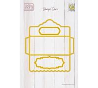 Nellie's Choice Cutting Die Envelope of 5.7 x 6.1-Card Making Supplies-3 Metal Dies for Gifts, DIY and Paper Crafts, Yellow, 14.5 x 15.5 cm