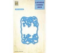 Nellie's Choice Cutting Easter A-10,1 x 6,6 cm Layered Die-Card Making Supplies-Metal Dies for Scrapbooking, DIY and Paper Crafts, Blue, 101x66mm