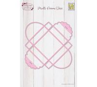 Nellie's Choice Cutting Easter Gift Box 2.3 x 2.3 x 0.6/6 x 6 x 1.6 cm-Wrapping Die, Card Making Supplies and Metal Dies for Scrapbooking, DIY and Paper Crafts, Pink, One Size