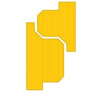 Nellie's Choice Gift Box Cutting Die-Shadowbox 2 Pcs-Card Making Supplies-Metal Dies for Scrapbooking, DIY and Paper Crafts, Yellow, 9.5 x 17 cm-9.5 x 12.5 cm