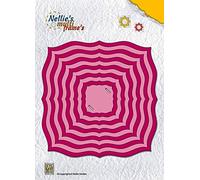 Nellie's Choice Nesting Dies, Frames Multi Frame Dies, 11.1 x 11.6 cm, 12 Cutting Dies, Card Making Supplies, Metal Craft Dies for Scrapbooking, DIY and Paper Crafts