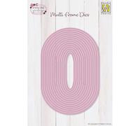 Nellie's Choice Nesting Dies Oval 0.5 x 2.3" to 3.5 x 5.3" / 1.3 x 6 to 9 x 13.5 cm - 14 Multi Frame Cutting Dies - Card Making Supplies and Metal Craft Dies for Scrapbooking, DIY and Paper Crafts
