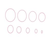 Nellie's Choice Nesting Dies, Oval Multi Frame Dies, 11 x 14.1 cm, 9 Cutting Dies, Card Making Supplies, Metal Craft Dies for Scrapbooking, DIY and Paper Crafts