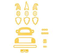 Nellie's Choice SD194 Cutting Dies Easter 23 Cutting Dies of 8 x 7.8 cm Suitable for Cutting Machine Craft Accessories for Cards Crafts, Scrapbooking and DIY, Yellow, One Size