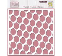 Nellie's Choice Stencil Balloons - Reusable Stencil for Crafts of 5.9 x 5.9" (15 x 15 cm) - Scrapbooking, Cardmaking and Other Papercrafts