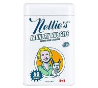 Nellie's Laundry Nuggets - 60 Loads - Fragrance-Free Pods - Plant-Based & Concentrated - Dissolves Quickly, No Residue - Travel-Friendly - Safe for All Machines - Long-Lasting Power - (Made in Canada)